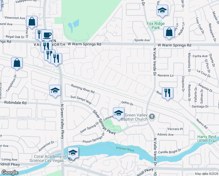 map of restaurants, bars, coffee shops, grocery stores, and more near 330 Santa Monica Drive in Henderson