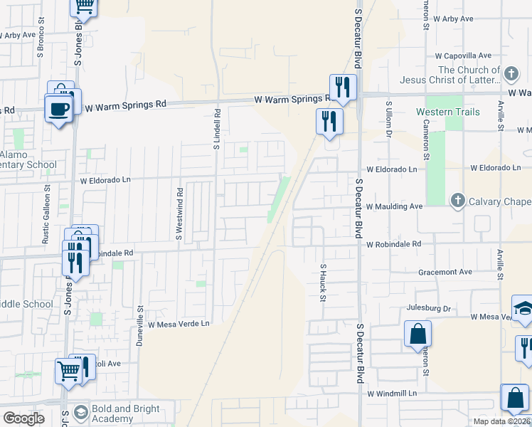 map of restaurants, bars, coffee shops, grocery stores, and more near 5309 Floating Flower Avenue in Las Vegas