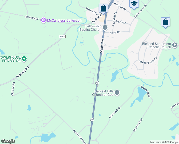 map of restaurants, bars, coffee shops, grocery stores, and more near 3029 Maple Avenue in Burlington