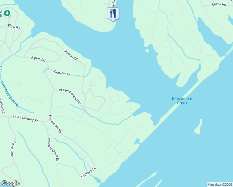 map of restaurants, bars, coffee shops, grocery stores, and more near 39 G and S Rock Ranch Road in Camden