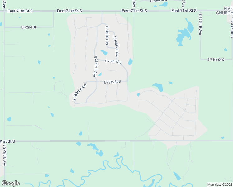 map of restaurants, bars, coffee shops, grocery stores, and more near 28742 East 79th Street South in Broken Arrow