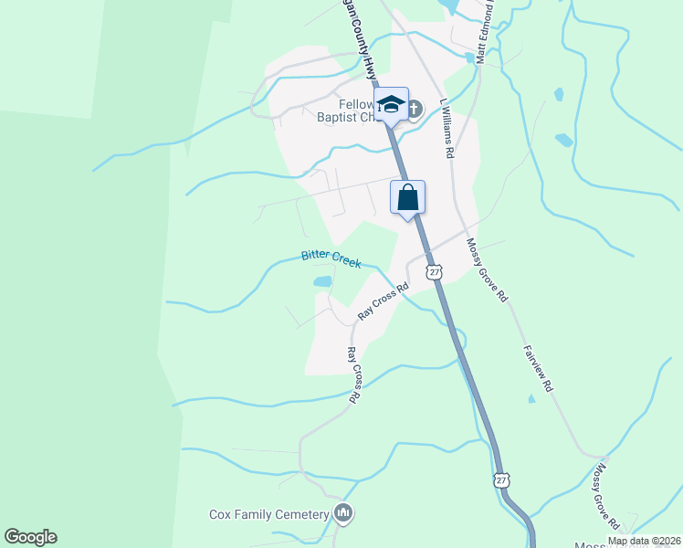 map of restaurants, bars, coffee shops, grocery stores, and more near 118 Jones Rd in Harriman