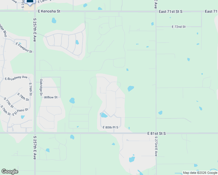 map of restaurants, bars, coffee shops, grocery stores, and more near in Broken Arrow
