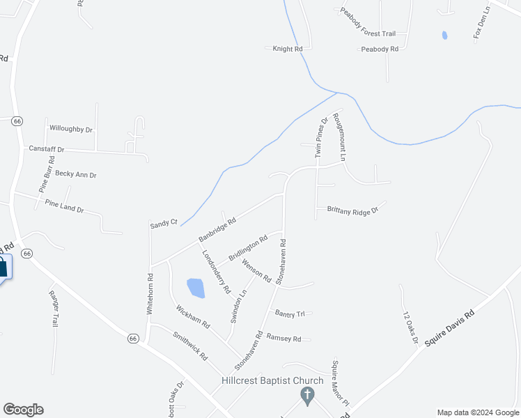 map of restaurants, bars, coffee shops, grocery stores, and more near 1652 Banbridge Road in Kernersville