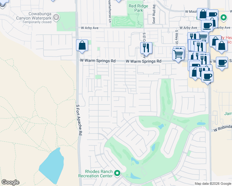 map of restaurants, bars, coffee shops, grocery stores, and more near 9150 Epworth Avenue in Las Vegas