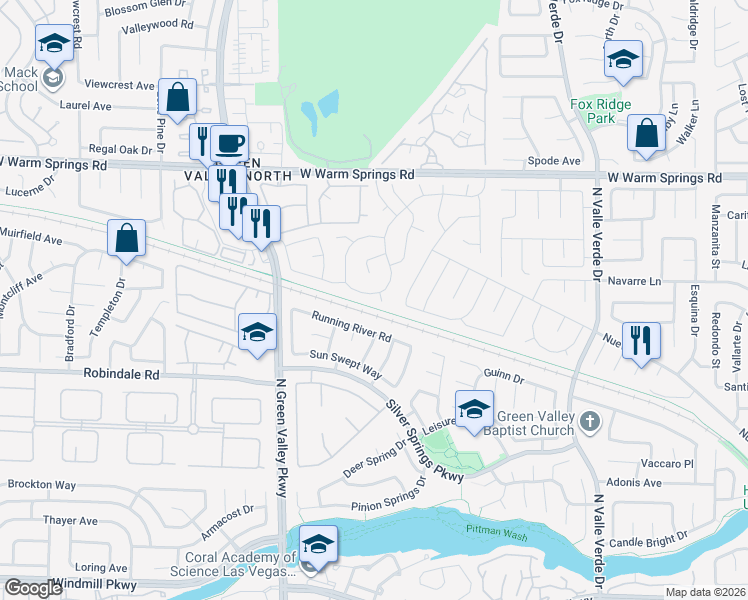 map of restaurants, bars, coffee shops, grocery stores, and more near 335 Merit Court in Henderson