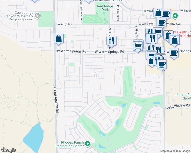 map of restaurants, bars, coffee shops, grocery stores, and more near 9078 Epworth Avenue in Las Vegas