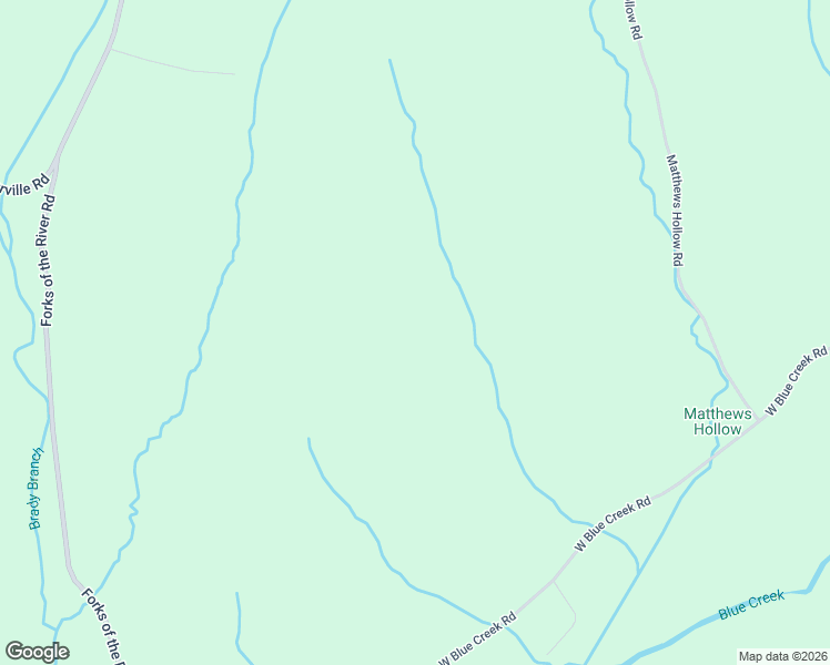 map of restaurants, bars, coffee shops, grocery stores, and more near 1717 West Blue Creek Road in Waverly