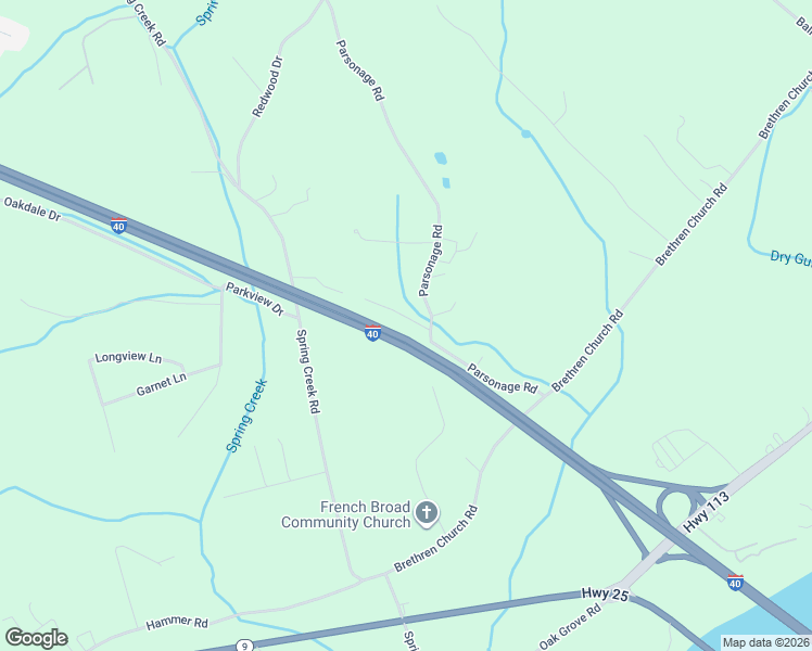 map of restaurants, bars, coffee shops, grocery stores, and more near 947 Parsonage Road in Baneberry