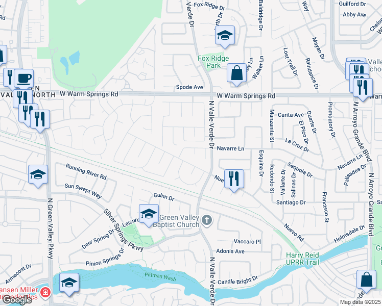 map of restaurants, bars, coffee shops, grocery stores, and more near 347 Gana Court in Henderson