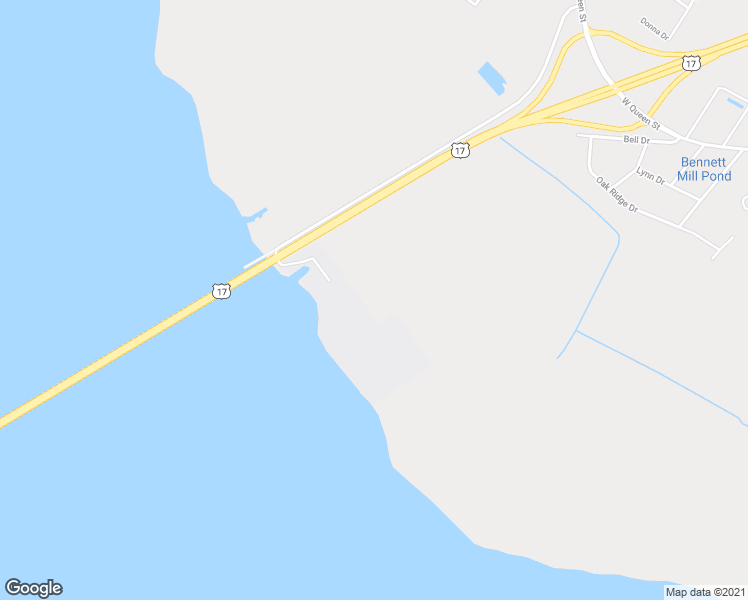 map of restaurants, bars, coffee shops, grocery stores, and more near 145 Wharf Landing Drive in Edenton