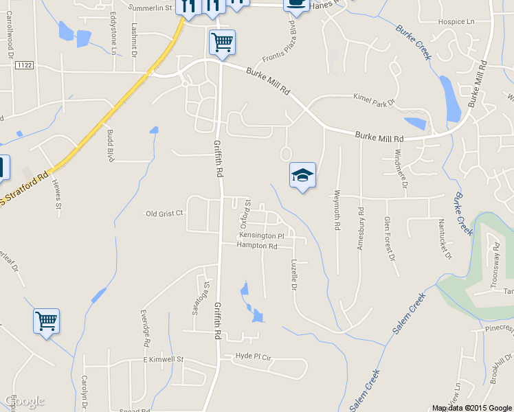 map of restaurants, bars, coffee shops, grocery stores, and more near 466 Peyton Court in Winston-Salem