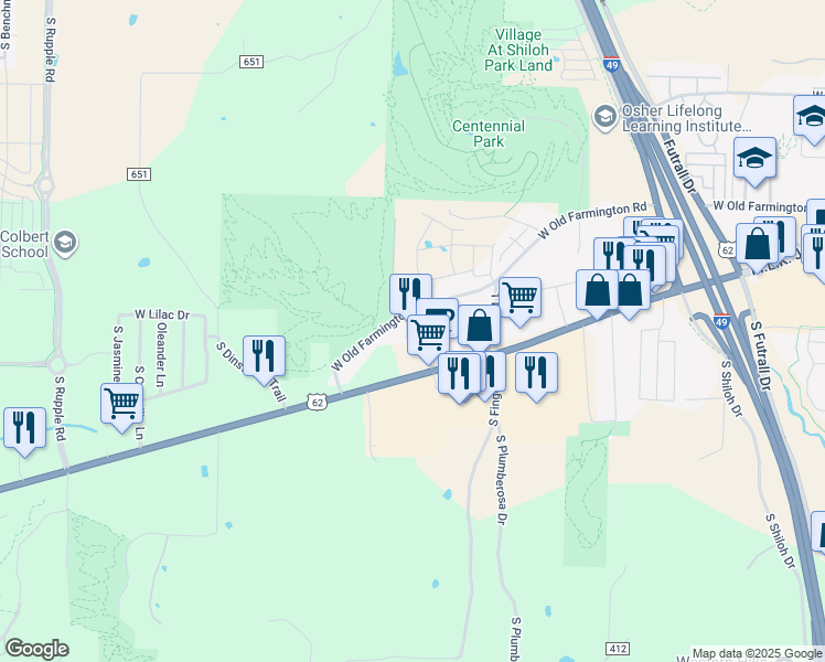 map of restaurants, bars, coffee shops, grocery stores, and more near 3162 Martin Luther King Junior Boulevard in Fayetteville