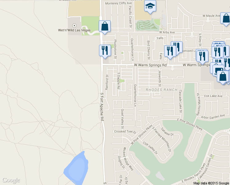 map of restaurants, bars, coffee shops, grocery stores, and more near 7471 Aademar Street in Las Vegas
