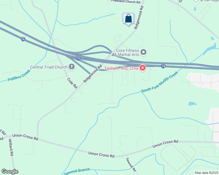 map of restaurants, bars, coffee shops, grocery stores, and more near 3148 Presley Drive in Winston-Salem