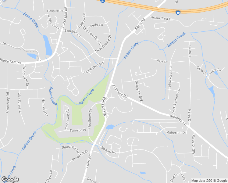 map of restaurants, bars, coffee shops, grocery stores, and more near 224 Ivy Glen Court in Winston-Salem