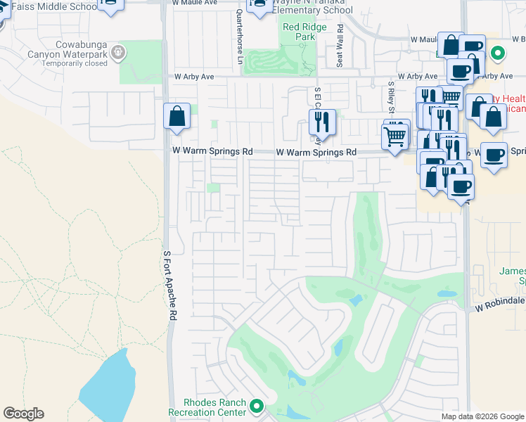 map of restaurants, bars, coffee shops, grocery stores, and more near 9150 Epworth Avenue in Las Vegas