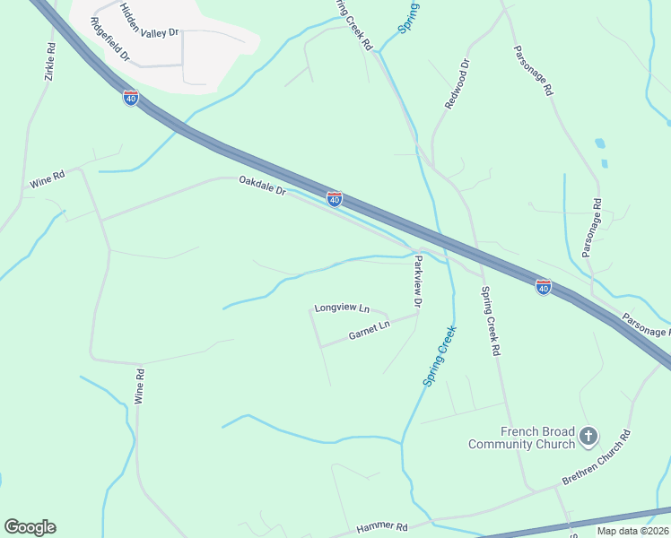 map of restaurants, bars, coffee shops, grocery stores, and more near 1941 Pilgrim Road in Dandridge