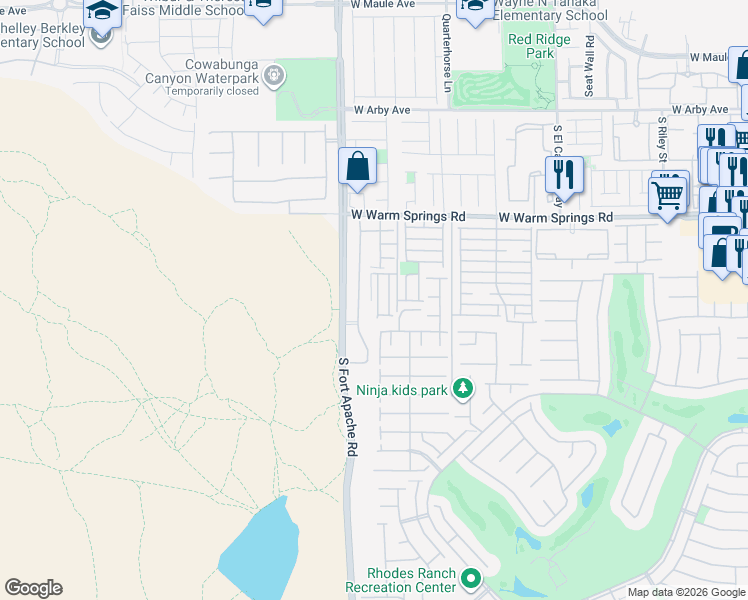 map of restaurants, bars, coffee shops, grocery stores, and more near 7471 Aademar Street in Las Vegas
