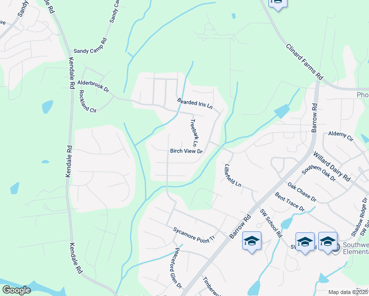 map of restaurants, bars, coffee shops, grocery stores, and more near 4500 Willows Court in High Point