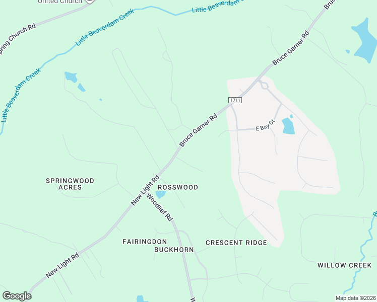 map of restaurants, bars, coffee shops, grocery stores, and more near 3014 Bruce Garner Road in Creedmoor