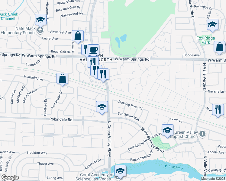 map of restaurants, bars, coffee shops, grocery stores, and more near 376 Legacy Drive in Henderson