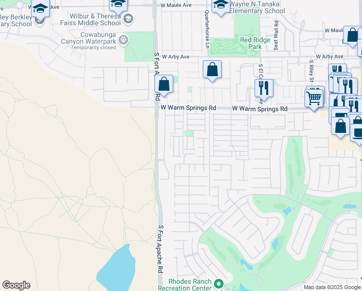 map of restaurants, bars, coffee shops, grocery stores, and more near 7452 Margollini Street in Las Vegas