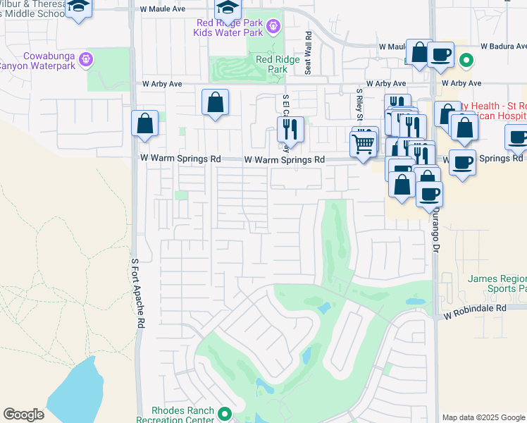 map of restaurants, bars, coffee shops, grocery stores, and more near 9078 Epworth Avenue in Las Vegas