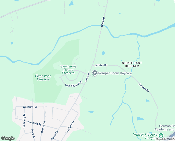 map of restaurants, bars, coffee shops, grocery stores, and more near 4302 Lady Slipper Lane in Durham