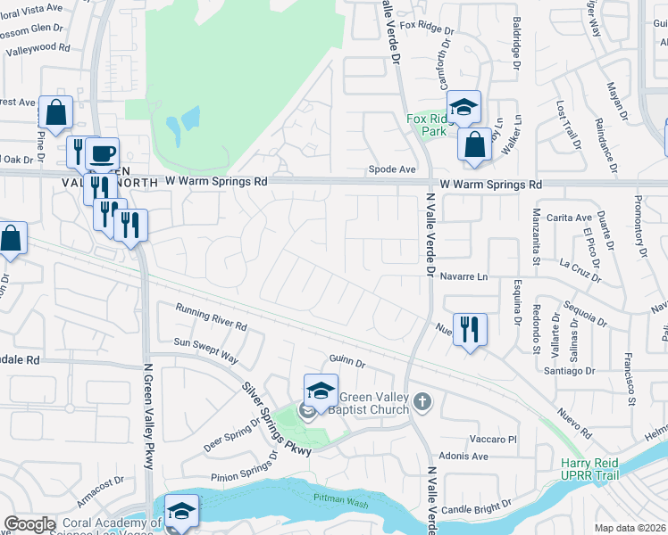 map of restaurants, bars, coffee shops, grocery stores, and more near 347 Santa Monica Drive in Henderson