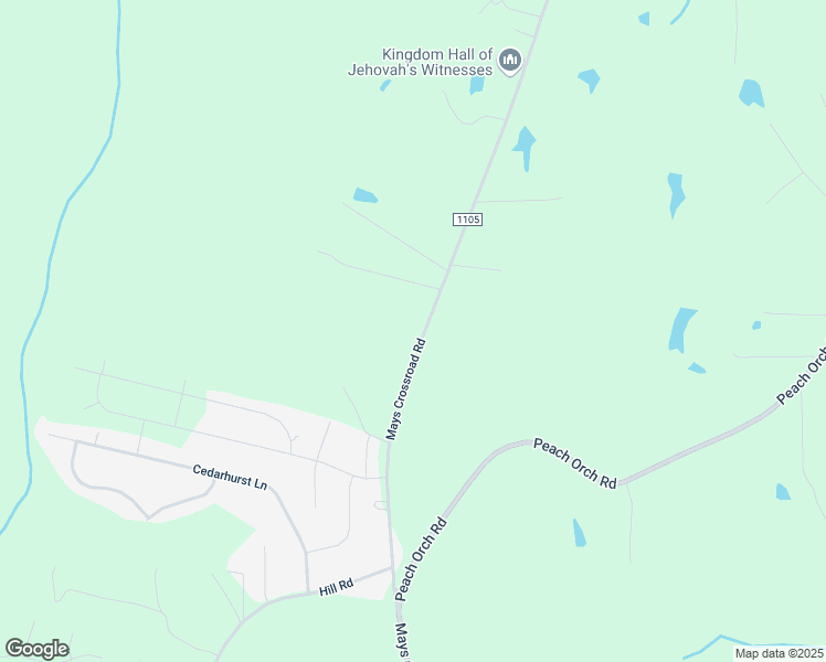 map of restaurants, bars, coffee shops, grocery stores, and more near 1506 Mays Crossroad Road in Franklinton
