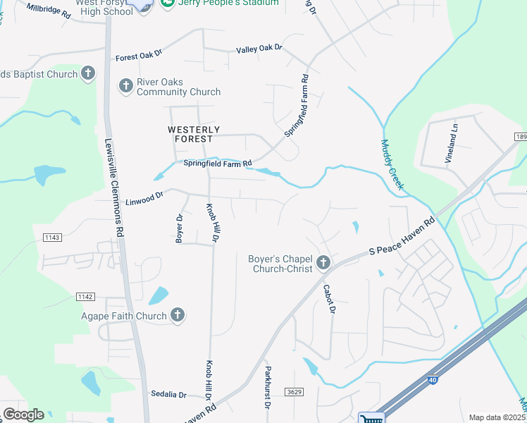 map of restaurants, bars, coffee shops, grocery stores, and more near 828 Newington Drive in Clemmons