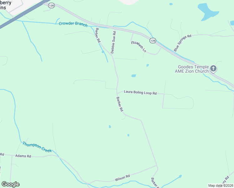 map of restaurants, bars, coffee shops, grocery stores, and more near 194 Barber Road in Strawberry Plains