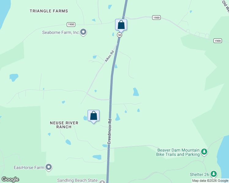 map of restaurants, bars, coffee shops, grocery stores, and more near 15016 Creedmoor Road in Wake Forest