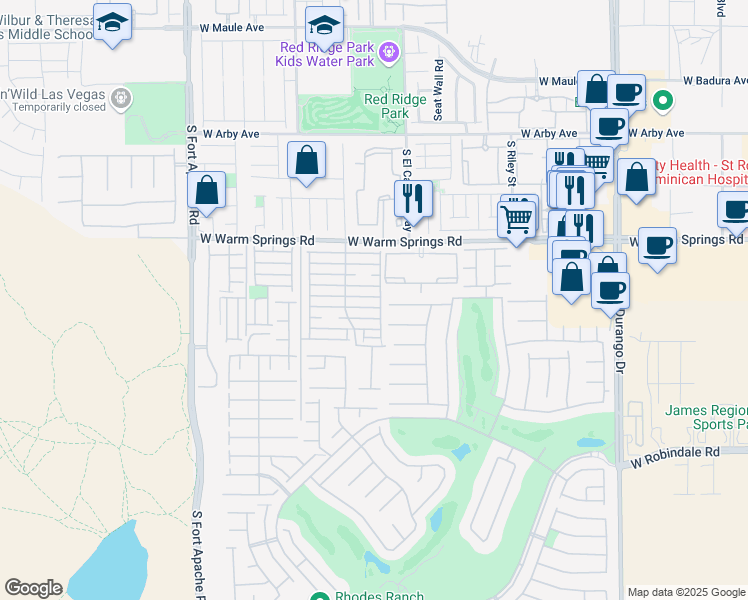 map of restaurants, bars, coffee shops, grocery stores, and more near 9057 McGinnis Avenue in Las Vegas