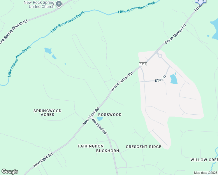 map of restaurants, bars, coffee shops, grocery stores, and more near 600-794 Northern Falls Road in Creedmoor