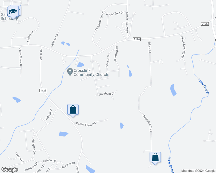 map of restaurants, bars, coffee shops, grocery stores, and more near 1536 Peabody Court in Mebane