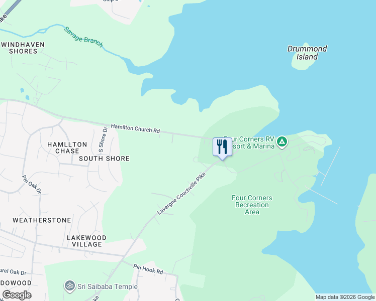 map of restaurants, bars, coffee shops, grocery stores, and more near 3835 Hamilton Church Road in Nashville