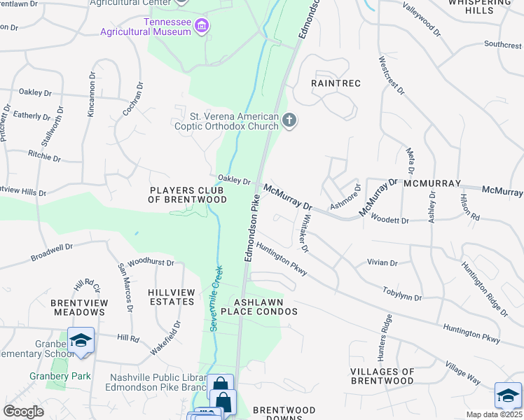 map of restaurants, bars, coffee shops, grocery stores, and more near 765 McMurray Drive in Nashville