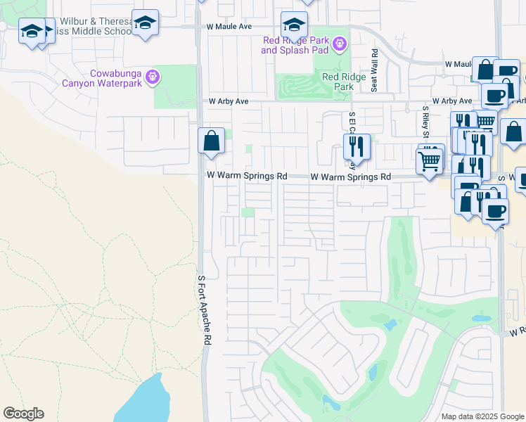 map of restaurants, bars, coffee shops, grocery stores, and more near 9229 Millikan Avenue in Las Vegas