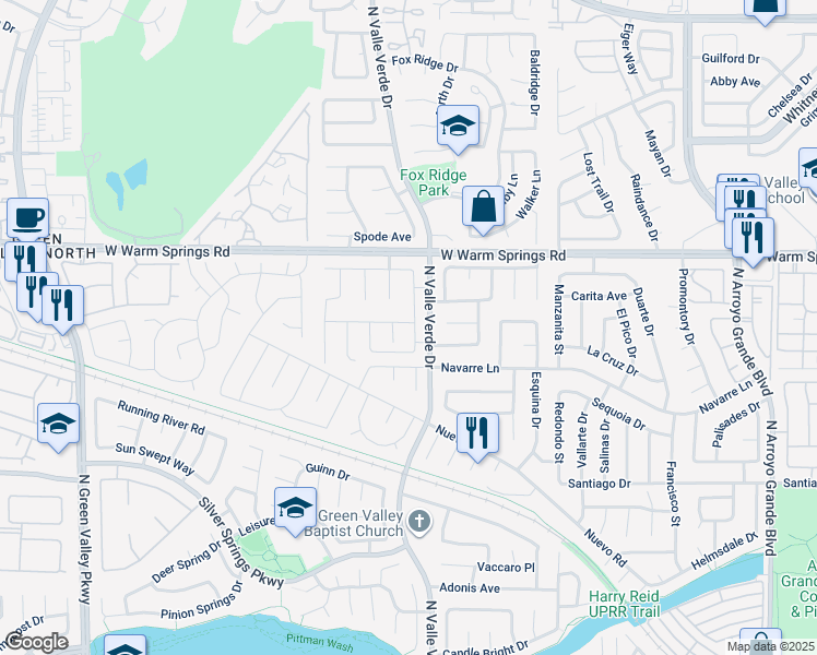 map of restaurants, bars, coffee shops, grocery stores, and more near 1933 Magnolia Drive in Henderson