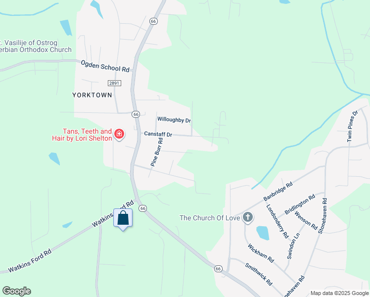 map of restaurants, bars, coffee shops, grocery stores, and more near 1535 Becky Ann Drive in Kernersville