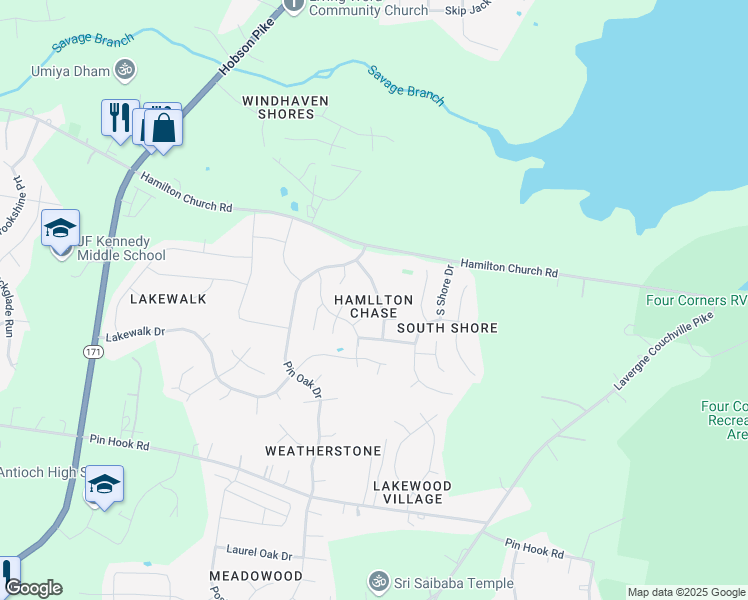 map of restaurants, bars, coffee shops, grocery stores, and more near 3832 Swan Ridge Drive in Nashville