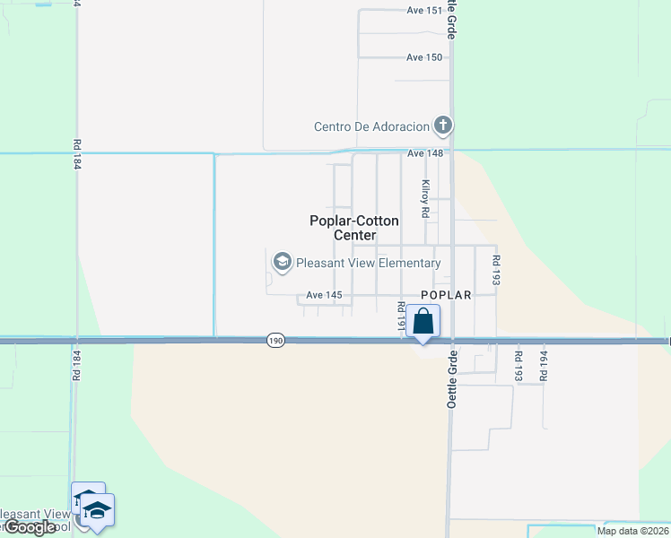 map of restaurants, bars, coffee shops, grocery stores, and more near 14552 Walker in Porterville