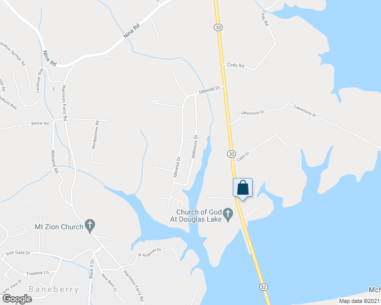 map of restaurants, bars, coffee shops, grocery stores, and more near 259 Wilmore Drive in White Pine