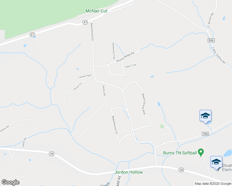 map of restaurants, bars, coffee shops, grocery stores, and more near 307 Beechwood Drive in Burns
