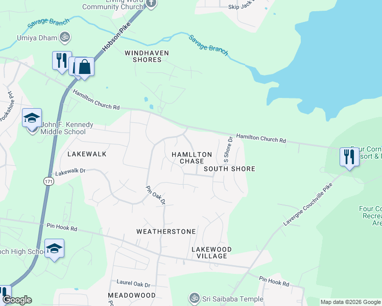 map of restaurants, bars, coffee shops, grocery stores, and more near 3828 Swan Ridge Drive in Nashville