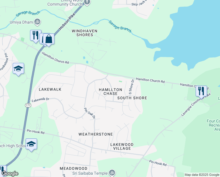 map of restaurants, bars, coffee shops, grocery stores, and more near 3828 Swan Ridge Drive in Nashville