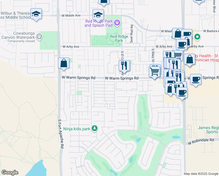 map of restaurants, bars, coffee shops, grocery stores, and more near 9080 Hombard Avenue in Las Vegas