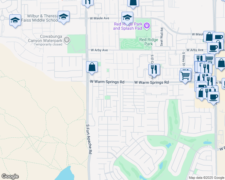 map of restaurants, bars, coffee shops, grocery stores, and more near 9241 Nerone Avenue in Las Vegas